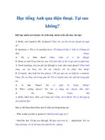 Học tiếng Anh qua điện thoại. Tại sao không? docx