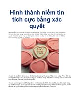 Hình thành niềm tin tích cực bằng xác quyết doc
