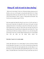 Đừng để ''''mất bò mới lo làm chuồng'''' pdf