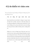 4 lý do khiến trẻ chán cơm pptx