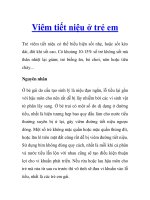 Viêm tiết niệu ở trẻ em pptx