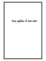 Suy ngẫm về mơ ước pot