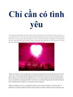 Chỉ cần có tình yêu docx