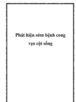 Phát hiện sớm bệnh cong vẹo cột sống. pptx