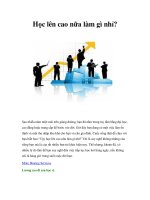 Học lên cao nữa làm gì nhỉ?Sau nhiều năm miệt mài trên giảng đường, bạn pdf