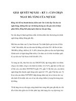 GIẢI QUYẾT NỢ XẤU – KỲ 1 : CẦN CHẶN NGAY ĐÀ TĂNG CỦA NỢ XẤU ppt