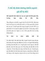 5 chế độ dinh dưỡng khiến người già dễ bị điếc pptx