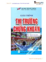 Giáo trình Kinh doanh chứng khoán ppt