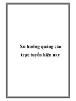 Xu hướng quảng cáo trực tuyến hiện nay pot