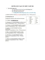 HƯỚNG DẪN TẠO CÂU HỎI VÀ ĐỀ THI docx