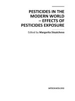 PESTICIDES IN THE MODERN WORLD – EFFECTS OF PESTICIDES EXPOSURE ppt