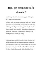 Rạn, gãy xương do thiếu vitamin D docx