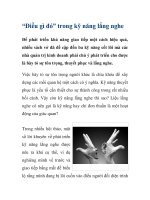 “Điều gì đó” trong kỹ năng lắng nghe docx