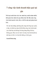 7 công việc kinh doanh hiệu quả tại gia potx