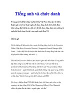 Tiếng anh và chức danh pptx