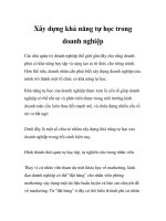 Xây dựng khả năng tự học trong doanh nghiệp pot