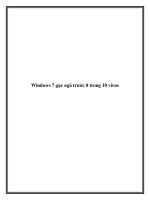 Windows 7 gục ngã trước 8 trong 10 virus pptx