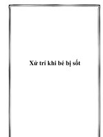 Xử trí khi bé bị sốt pdf