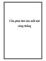 Cần phải thở sâu mỗi khi căng thẳng ppt