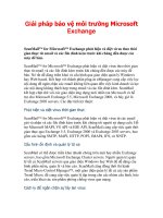 Giải pháp bảo vệ môi trường Microsoft Exchange ppt