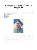 Những doanh nghiệp hồi sinh từ đống đổ nát doc