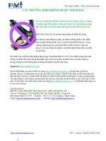 CÁC TRƯỜNG HỢP KHÔNG ĐƯỢC NHỔ RĂNG pot