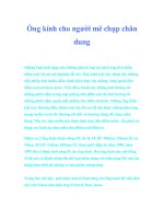 Ống kính cho người mê chụp chân dung potx