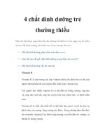4 chất dinh dưỡng trẻ thường thiếu docx