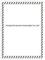 Giải pháp bảo mật mới cho doanh nghiệp vừa và nhỏ doc