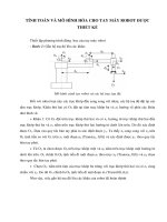 TÍNH TOÁN VÀ MÔ HÌNH HÓA CHO TAY MÁY ROBOT ĐƯỢC THIẾT KẾ pdf