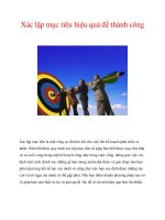 Xác lập mục tiêu hiệu quả để thành công pptx