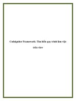 Codeigniter Framework: Tìm hiểu quy trình làm việc trên view pot