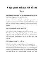 6 hậu quả rõ nhất của biến đổi khí hậu doc