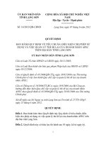 Quyết định Số: 16/2012/QĐ-UBND BAN HÀNH QUY ĐỊNH VỀ TIÊU CHUẨN, ĐIỀU KIỆN CHO PHÉP SỬ DỤNG VÀ VIỆC QUẢN LÝ THẺ ĐI LẠI CỦA DOANH NHÂN APEC TRÊN ĐỊA BÀN TỈNH LẠNG SƠN doc