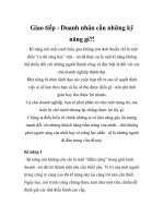 Giao tiếp - Doanh nhân cần những kỹ năng gì?! pptx