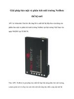Giải pháp bảo mật và phân tích môi trường NetBotz thế hệ mới potx