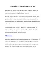 5 cách kiểm tra bảo mật trình duyệt web pptx