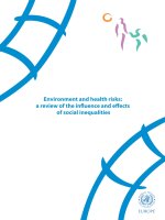 Environment and health risks: a review of the influence and effects of social inequalities pptx
