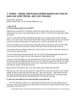 ĐỀ TÀI : Ý TƯỞNG – TRUNG TÂM PHỤNG DƯỠNG NGƯỜI CAO TUỔI VÀ GIÁO DỤC SỚM TRẺ EM - KHU VỰC PHÍA BẮC potx