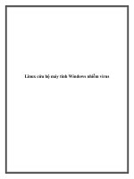 Linux cứu hộ máy tính Windows nhiễm virus docx