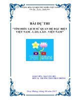 BAI DU THI TIM HIEU MOI QUAN HE VIET LAO Hoan chinh pot