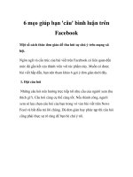 6 mẹo giúp bạn ''''câu'''' bình luận trên Facebook potx