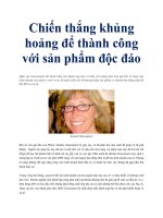 Chiến thắng khủng hoảng để thành công với sản phẩm độc đáo potx