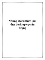 Những chiêu thức làm đẹp desktop cực ấn tượng. ppt