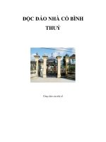 ĐỘC ĐÁO NHÀ CỔ BÌNH THUỶ pot