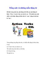 Tiếng anh và những mẫu động từ pptx
