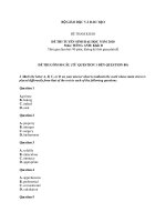 ĐỀ THAM KHẢO ĐỀ THI TUYỂN SINH ĐẠI HỌC NĂM 2010 doc
