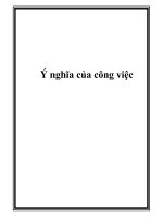 Ý nghĩa của công việc pptx