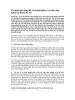 Tín dụng ngân hàng đối với doanh nghiệp ở các khu công nghiệp tại thủ đô Hà potx