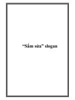 “Sắm sửa” slogan doc